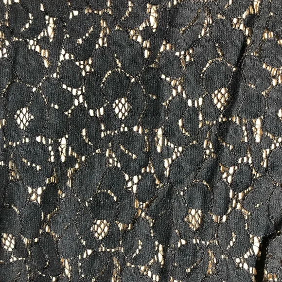 Lace Dress Fully Lined Black/Beige Size L Junior NWOT - Picture 8 of 10